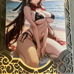 Goddess Story Gold METAL Card - Serial Number #/200! Hu Tao - READ Description - Image 3