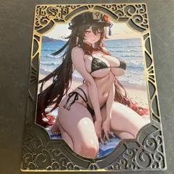 Goddess Story Gold METAL Card - Serial Number #/200! Hu Tao - READ Description - Image 4