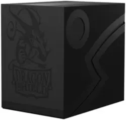 Arcane Tinmen Dragon Shield Card Deck Box - Double Shell: Shadow Black - Image 1
