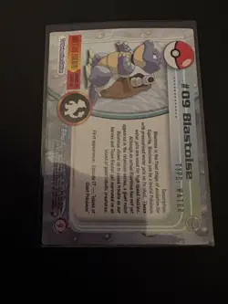 Blastoise #09 Topps Pokemon Card - LP - Image 2
