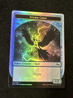 Storm Crow Foil Creature Token 005/020 Unstable MTG Magic The Gathering Card - Image 2