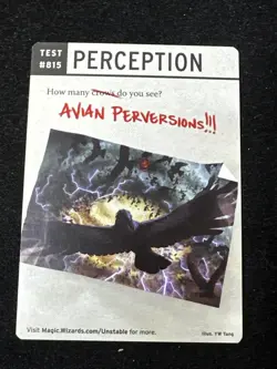 Storm Crow Foil Creature Token 005/020 Unstable MTG Magic The Gathering Card - Image 3