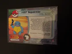 Squirtle #07 Holo Topps Pokemon Card - LP - Image 3