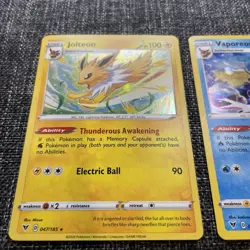 Flareon 026/185 |Jolteon 047/185 |Vaporeon 030/185 Cosmos Holo Pokemon Card LP - Image 3