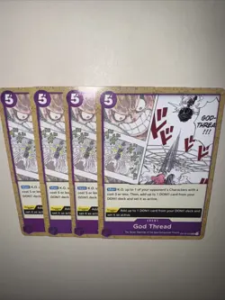 God Thread OP10-079 X4 Playset Royal Blood One Piece Card Game CCG TCG - Image 5