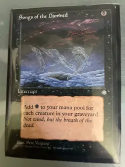 Songs of the Damned Ice Age Regular barely used Magic the Gathering card - Image 1