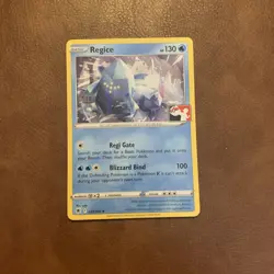 Pokemon TCG Regice 037/189 Astral Radiance Regular Rare Card promo - Image 1