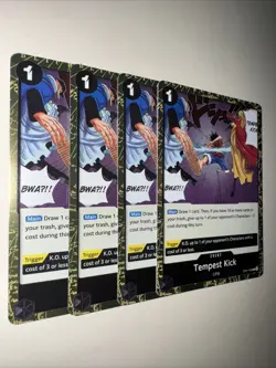 OP07-096 Tempest Kick X4 Playset One Piece Card Game TCG CCG English - Image 2