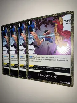 OP07-096 Tempest Kick X4 Playset One Piece Card Game TCG CCG English - Image 3