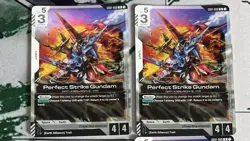 Gundam TCG - Perfect Strike Gundam R English - GD01-068 R - 4 card Playset - Image 1