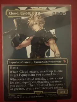 MTG Final Fantasy English Cloud, Ex-SOLDIER Borderless 0202 Non-Foil - Image 1
