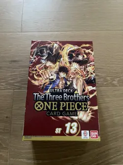 ONE PIECE CARD GAME The Three Brothers Ultra Deck Box ST-13 FACTORY SEAL IN HAND - Image 1