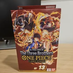 ONE PIECE CARD GAME The Three Brothers Ultra Deck Box ST-13 FACTORY SEAL IN HAND - Image 1