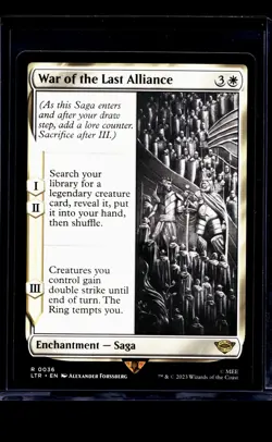 2023 MTG Magic The Gathering LOTR Lord of the Rings #36 War of the Last Alliance - Image 1