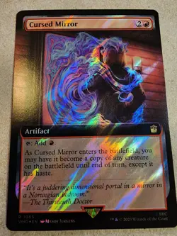 Cursed Mirror - #1065 (Extended Art) (Surge Foil) Doctor Who - Mtg - Image 1
