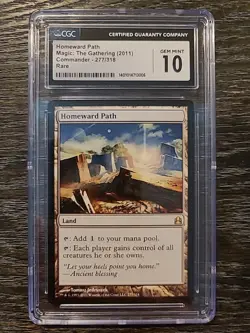 Homeward Path GEM POP 1 CGC 10 Commander 2011-THE 1ST mtg Graded NO FOIL PRINT - Image 1