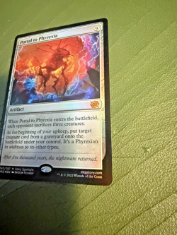 MTG The Brothers War Portal to Phyrexia Mythic Rare FOIL LP - Image 2