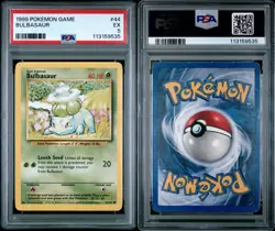 Bulbasaur #44 | 1999 Pokemon Base Set | WotC Vintage Graded Card | PSA 5 EX - Image 1