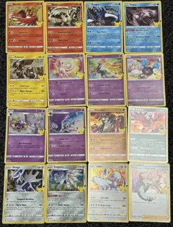 Pokemon TCG Celebrations - COMPLETE HOLO SET - All 16 Cards NM+ - Image 1