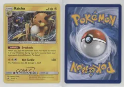 Raichu Pokemon Sun & Moon Burning Shadows #41 1l78 - Image 3