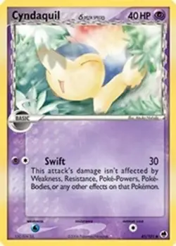 Cyndaquil (Delta Species, #45/101) EX - Dragon Frontiers NM Pokemon - Image 1