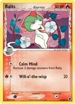 2x Ralts (Delta Species, #61/101) EX - Dragon Frontiers LP Pokemon - Image 1