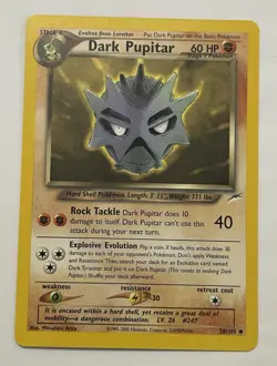 Pokemon TCG Dark Pupitar Vintage 38/105 Neo Destiny Unlimited Edition Regular NM - Image 1