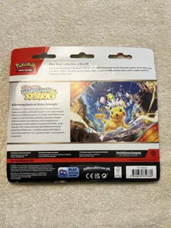 Surging Sparks Zapdos Promo 3 Pack Booster Blister Sealed NM Pokemon TCG 2024 - Image 2