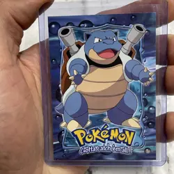 1999 Blastoise Topps Pokemon Movie Edition Black Logo E9 of 12 Non Holo NM/MT - Image 1