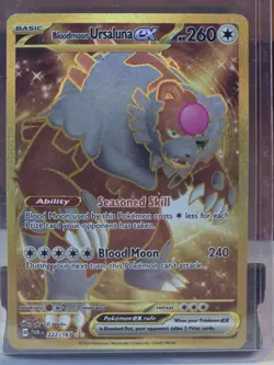 Pokemon Bloodmoon Ursaluna ex Scarlet & Violet: Twilight Masquerade 222 HR - Image 1
