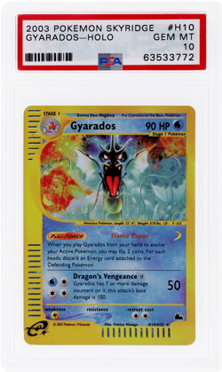 2003 Pokemon Skyridge Gyarados Holo #H10 PSA 10 - Image 1