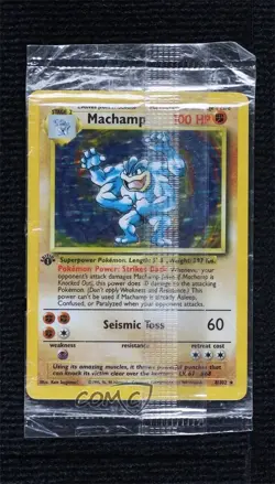 Machamp (Starter Deck) Holo 1st Ed. Pokemon Base Set #8 1999 0c9m - Image 1
