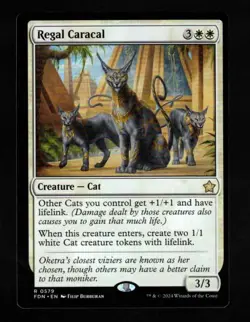 1 x Regal Caracal-Magic the Gathering-MTG-Foundations-Near Mint-rare - Image 1
