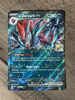 N'S ZOROARK EX 098/159 Pokemon TCG Journey Together Double Rare NM - Image 1