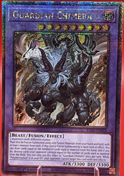 Yugioh GUARDIAN CHIMERA Quarter Century Secret Rare NEW - Image 1