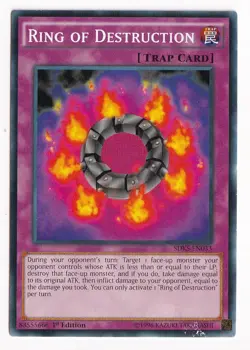 YUGIOH RING OF DESTRUCTION SDKS-EN033 COMMON LIGHT PLAYED - Image 1