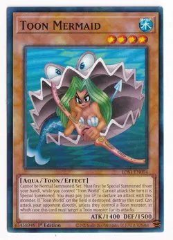 Yugioh! Toon Mermaid - LDS1-EN054 - Common - 1st Edition - Light Played - LP - Image 1