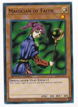 Yugioh! Magician of Faith SS04-ENA14 Common 1st Edition Speed Duel NM - Image 1
