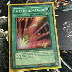Fairy Meteor Crush PSV-063 Super Rare FADED MISPRINT OG YuGiOh Vintage Card - Image 2