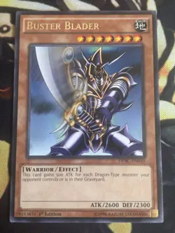 Yugioh: Buster Blader **Iconic Card** Rare 1st Edition Card NM (DPBC-EN010) - Image 1