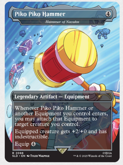 IN HAND - Piko Piko Hammer ✨NON-FOIL✨ Secret Lair x Sonic - NM Magic MTG - Image 1