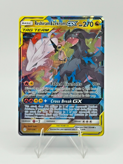 🔥Reshiram & Zekrom GX - 157/236 - Pokemon Cosmic Eclipse Sun & Moon Card NM🔥 - Image 1
