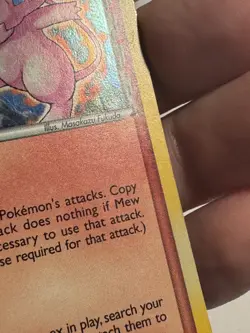 Mew Cosmos Holo-3/17-Pop Series 5 Delta Species-Pokemon Card-MP-Error PokeBall - Image 5