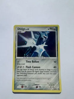 Pokemon TCG Dialga LV.68 Holo Rare Black Star Promo Card Diamond & Pearl DP26 - Image 1