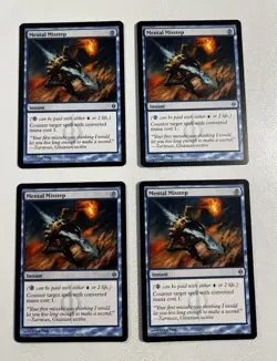 MTG 4x Mental Misstep x4 New Phyrexia Playset Blue Uncommon LP - Image 1