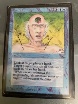 Amnesia The Dark Regular moderately used Magic the Gathering card - Image 1