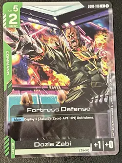 Fortress Defense - Gundam Card Game #GD01-106 - GD01 - NM Foil Newtype Rising Si - Image 1
