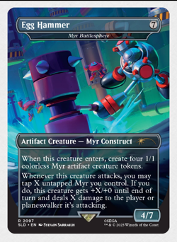 IN HAND - Egg Hammer ✨NON-FOIL✨ Secret Lair x Sonic - NM Magic MTG - Image 1