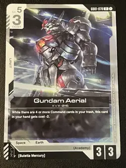 Gundam Card Game Gundam Aerial GD01-070 R - Image 1