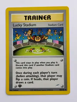 Pokemon Card Lucky Stadium 100/105 Neo Destiny Trainer Non Holo - Image 1